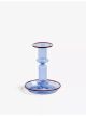 Flare borosilicate glass candleholder 14cm x 11cm