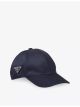 Logo-plaque nylon baseball cap