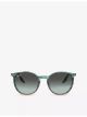 RB2204 phantos-frame crystal sunglasses